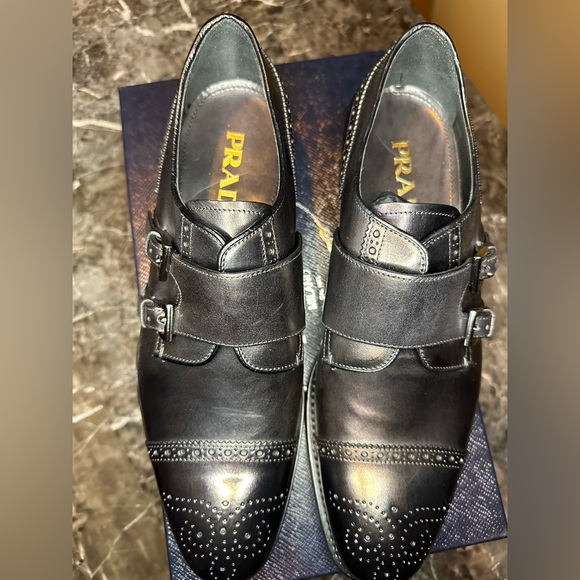 Men’s Authentic Prada monk dress shoe size 8 - Picture 3 of 17